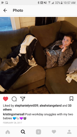 Kristin and Cats Instagram